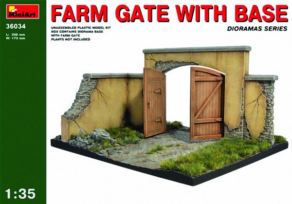 MINIART FARM GATE + BASE 1/35