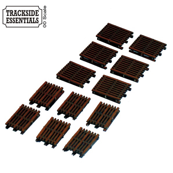 4TRACKS MED/SMALL PALLETS X 12 OO SCALE