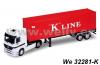WELLY MERCEDES ACTROS + TRAILER 1/32