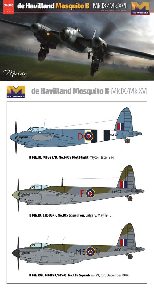 HK MODEL MOSQUITO B MKIX/XVI RAF
