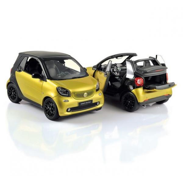 NOREV 1/18 \'14 SMART FORTWO YEL/BLK
