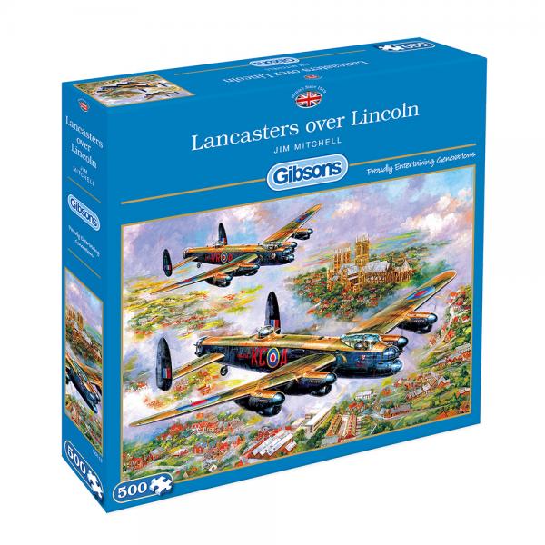 GIBSON LANCASTERS OVER LINCOLN 500PC