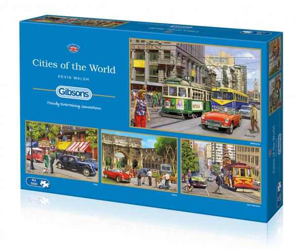 GIBSON CITIES OF THE WORLD 4 X 500