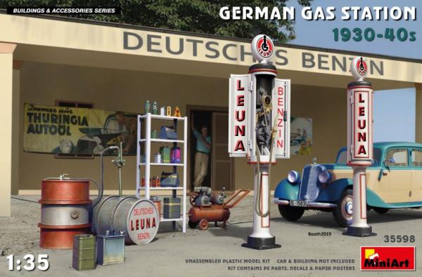 MINIART 1/35 GERMAN GAS STATION 30\'S/40\'