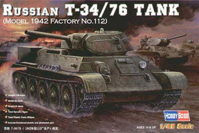 HOBBYBOSS 1/48 RUSSIAN T-34/76 \'42 FACT