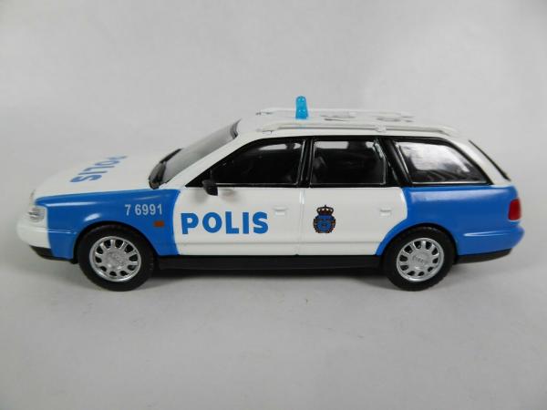 AUDI A6 AVANT POLICE BLUE/WHITE 1/43