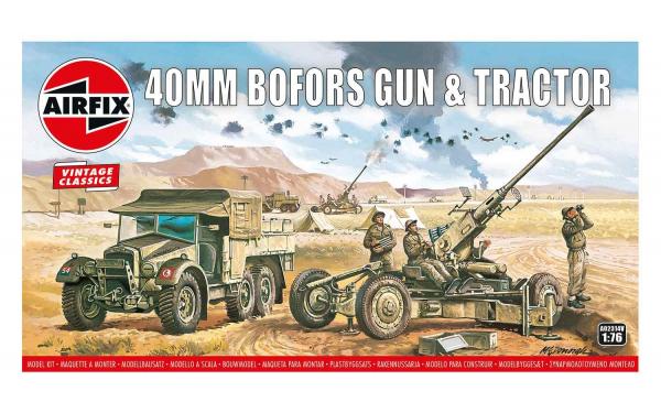 AIRFIX BOFORS GUN + TRACTOR
