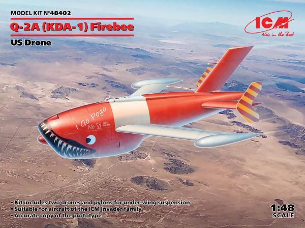 ICM 1/48 Q-2A KDA-1 FIREBEE US DRONE X2