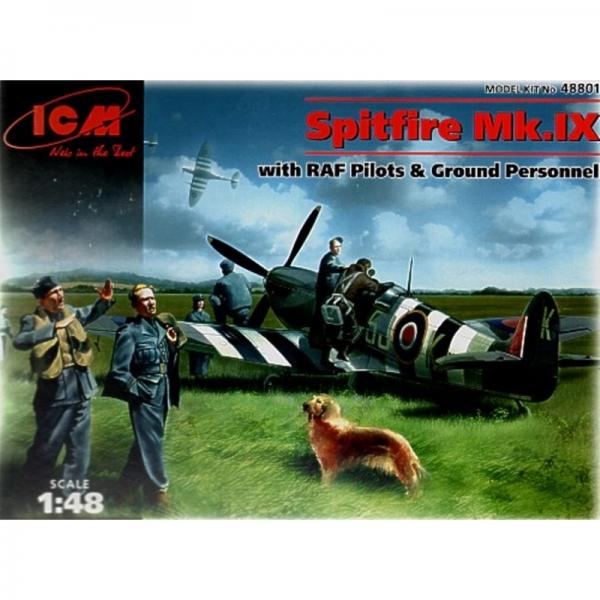 ICM 1/48 SPITFIRE MK.IX PILOTS + G.CREW