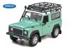 WELLY 1/24 LAND ROVER DEFENDER WHT/BLK