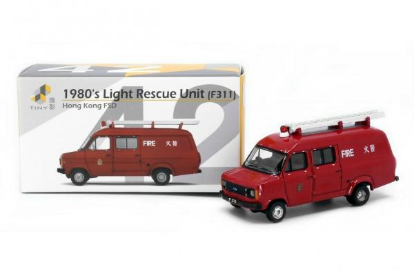 TINY HKFSD LIGHT RESCUE UNIT RED 1/76