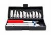 3 PCE HOBBY KNIFE SET WITH 13 BLADES