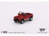 MINI GT 1/64 DEFENDER 90 PICK UP RED/WH