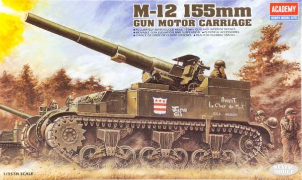 ACADEMY M-12 155MM GUN CARR
