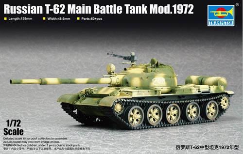 TRUMPETER RUSSIAN T-62 MBT \'72 1/72