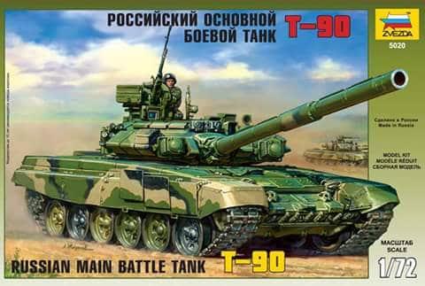 ZVEZDA 1/72 T-90 TANK KIT
